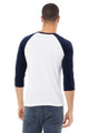 Bella+Canvas 3200 Unisex 3/4 Baseball T-shirt - BlankClothing.ca