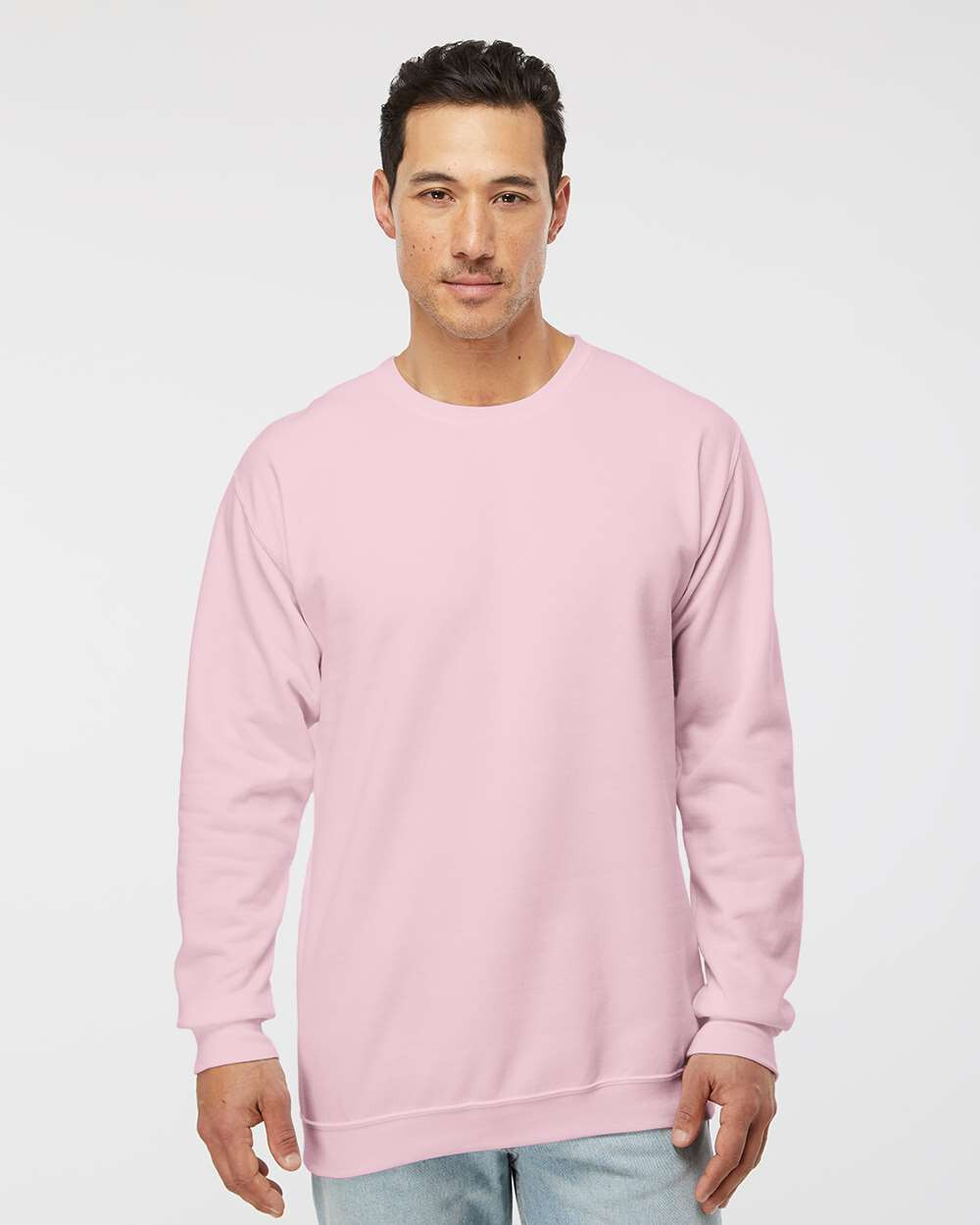 M&O 3340 sweatshirt in light pink for pink shirt day