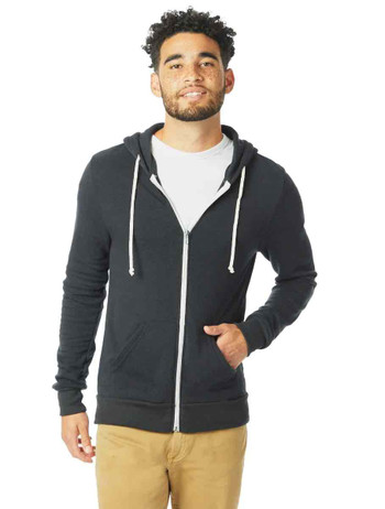 Alternative Apparel AA9590 Unisex Rocky Eco-Fleece Zip Hoodie