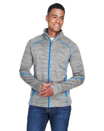 North End 88697 Sport Flux Melange Bonded Fleece Jacket