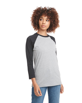 Next Level 6251 Unisex CVC 3/4 Sleeve Raglan Baseball T-Shirt