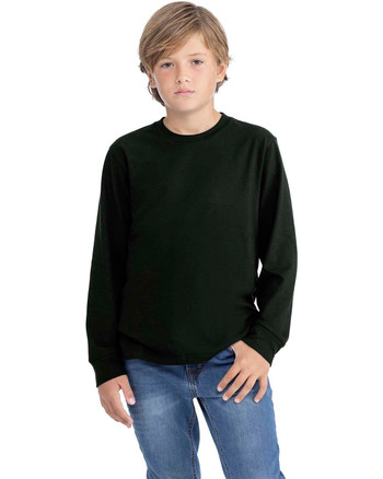 【MODERNIF】Lanne Round Long Sleeve T-Shirt 3311nl-next-level-youth-long-