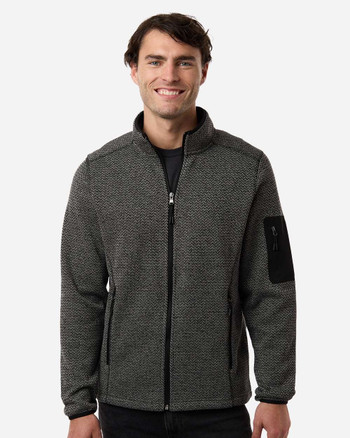 North End NE730 Men's Jasper Full-Zip Fleece Jacket - BlankClothing.ca