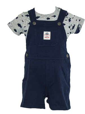 Baby boy 2-piece Whale Tee & Shortall set  