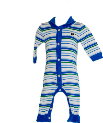  Baby Boy Striped Sweater One Piece Overall