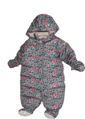 Baby Girl Snowsuit Floral Print