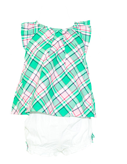  Baby Girl 2-pc Plaid Set 