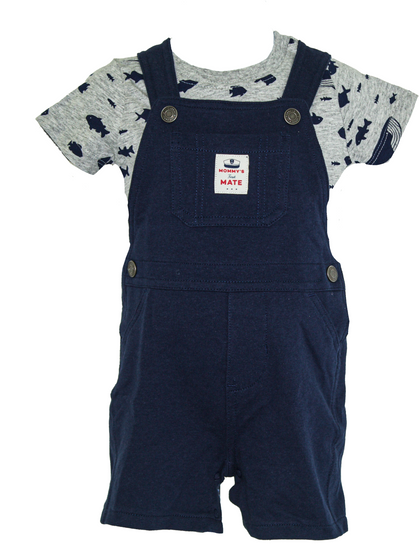 Baby boy 2-piece Whale Tee & Shortall set  