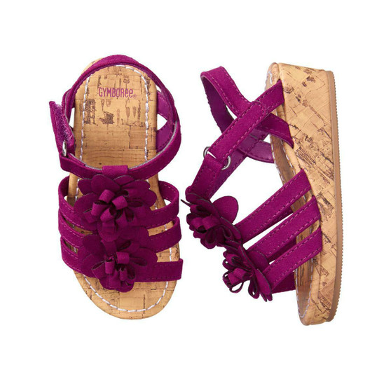 Big Girl Flower Wedge sandals  