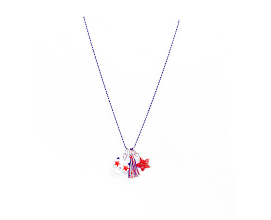 Americana Girls Tassel Start Necklace