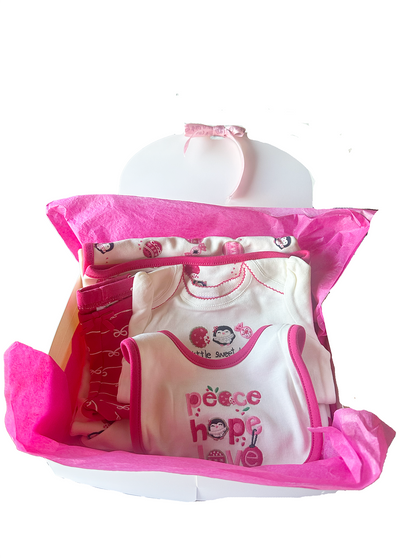 Peace Hope Love Welcome Home Baby Girl Set