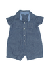 Baby boy Chambray Pocket  Romper 