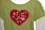  Big Girl Heart Tee & Flowers Legging  Set