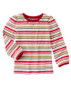 Big Girl Gem Stripe Tee