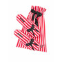 Black Sequin Ribbon Signature Satin Slipper