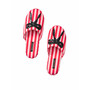 Black Sequin Ribbon Signature Satin Slipper