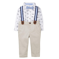 Baby Boy Dino Suspenders Set