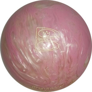 Brunswick Pink/Silver Nova Bowling Ball 123Bowl