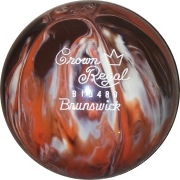 Brunswick Crown Regal Orange Brown Bowling Ball - 123Bowl