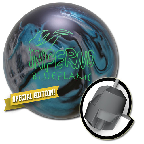 Brunswick Inferno Blue Flame Limited Edition Bowling Ball - 123Bowl