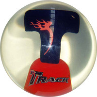Track Clear Flaming T Bowling Ball 123Bowl