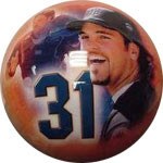 Brunswick Viz-A-Ball MLB Mike Piazza Bowling Ball - 123Bowl
