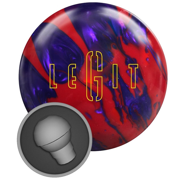 激レア　未ドリル　Compe 地球　ボール　13P AZO Legit Red/Purple Bowling Ball - 123Bowl