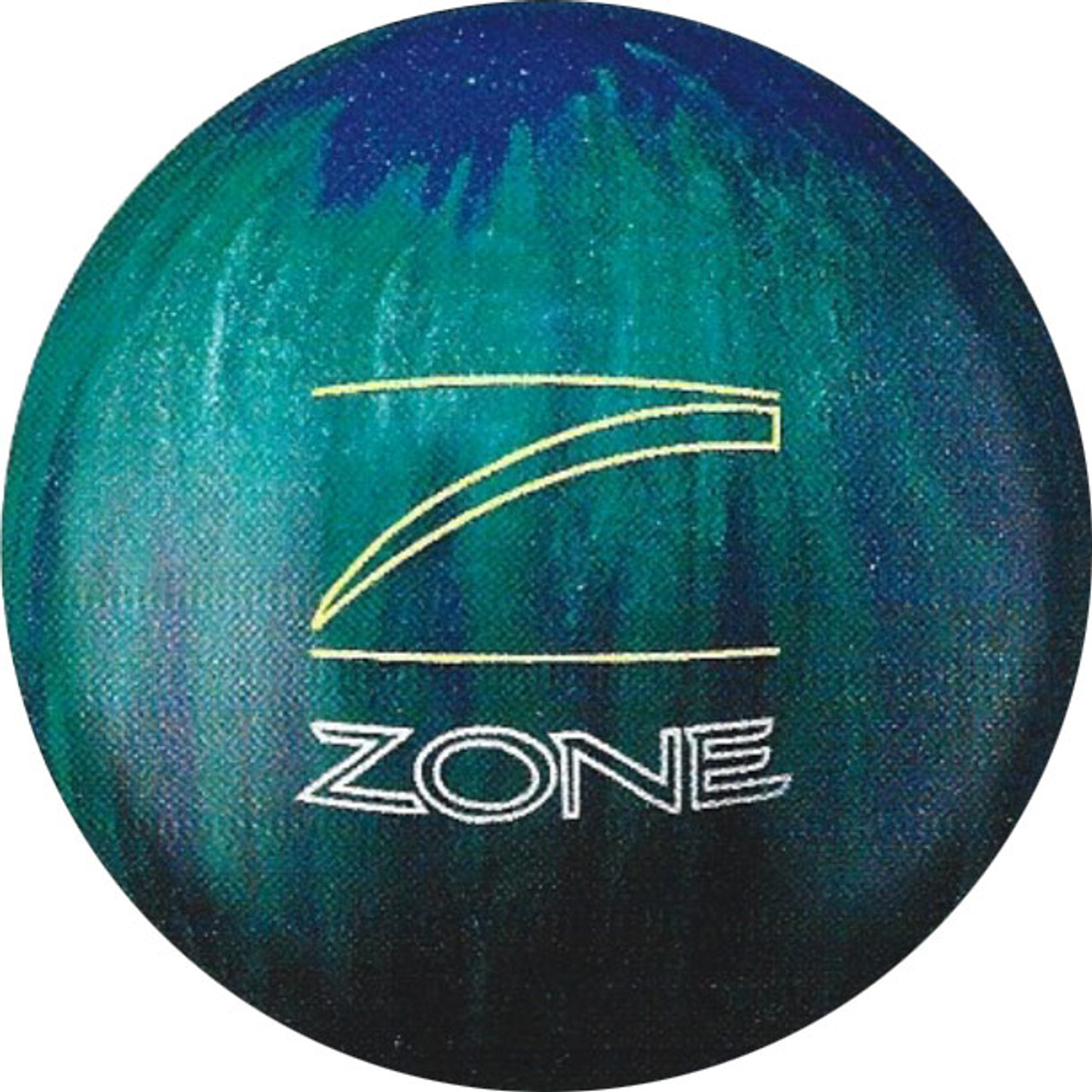 Brunswick Green Blue Sparkle Target Zone Bowling Ball - 123Bowl