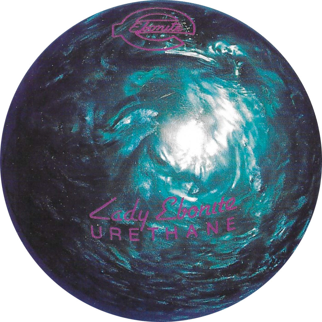 Ebonite Lady Ebonite Urethane Blue/Teal Bowling Ball - 123Bowl