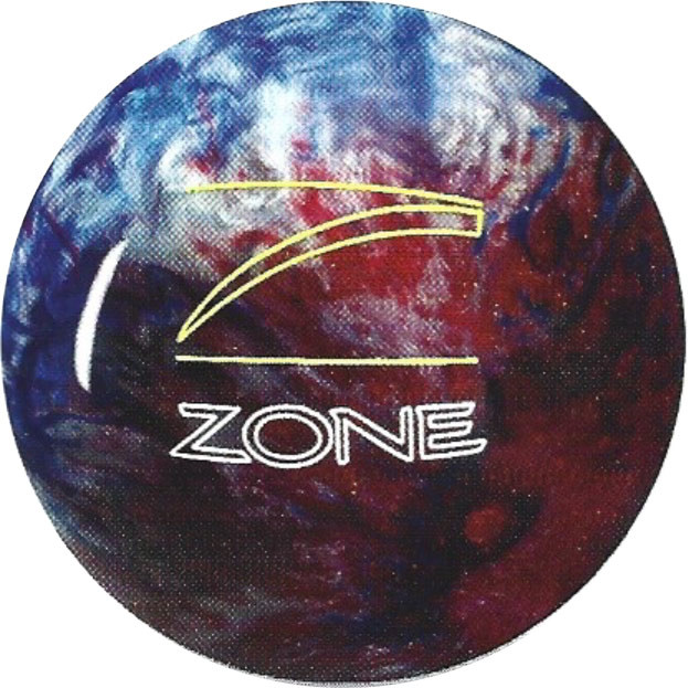 Brunswick Red White Blue Sparkle Glow Target Zone Bowling Ball 123Bowl