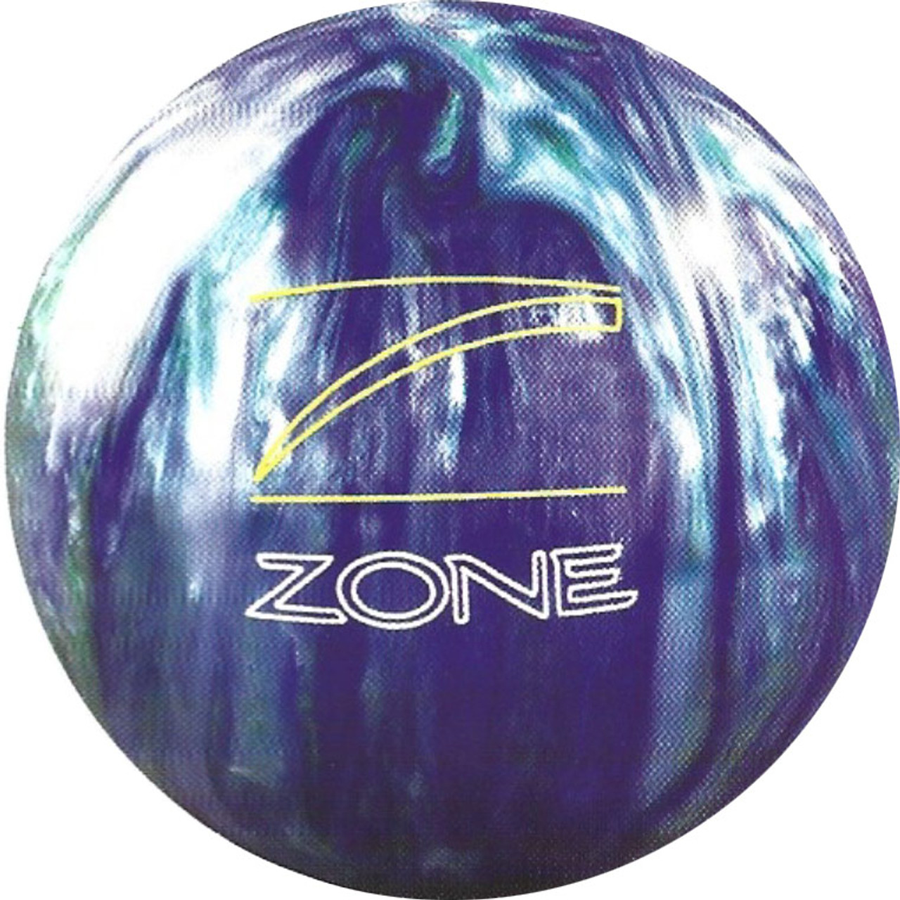 Brunswick Blue Green Silver Target Zone Bowling Ball - 123Bowl