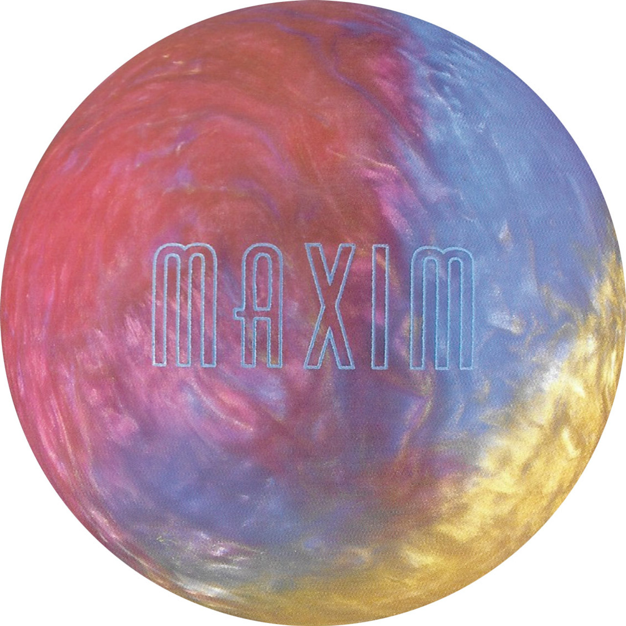 Ebonite Maxim Red Gold Blue Bowling Ball - 123Bowl