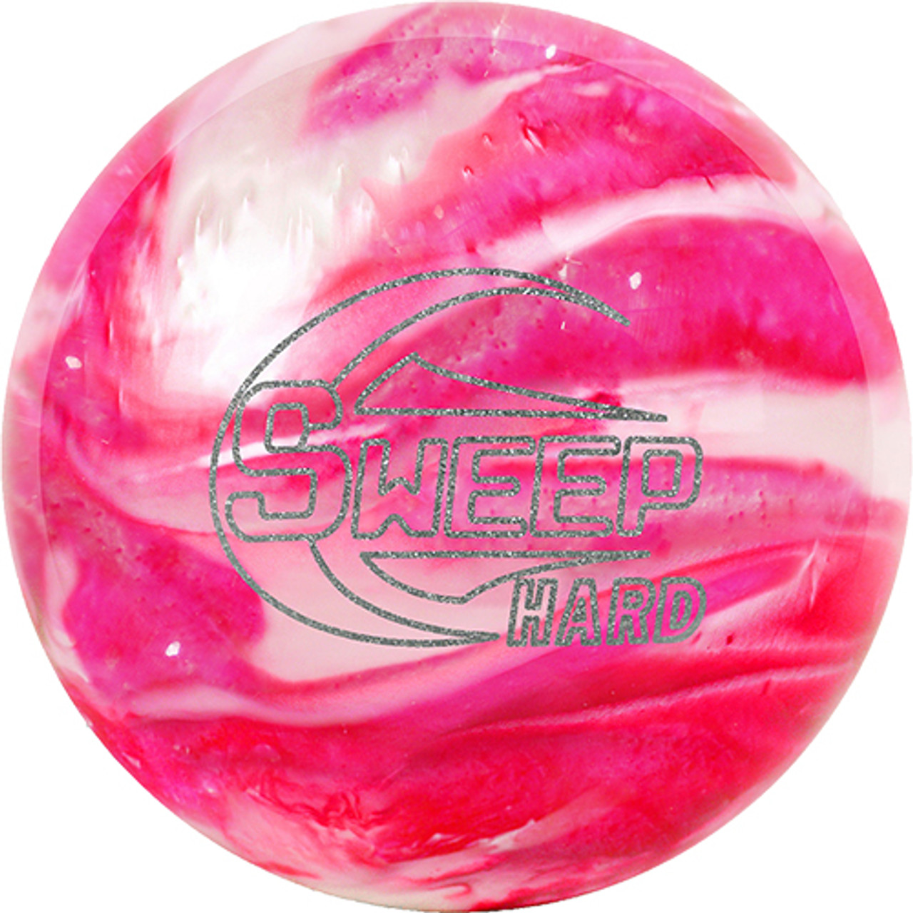 Hi Sports Sweep Hard Pink/White Bowling Ball - 123Bowl