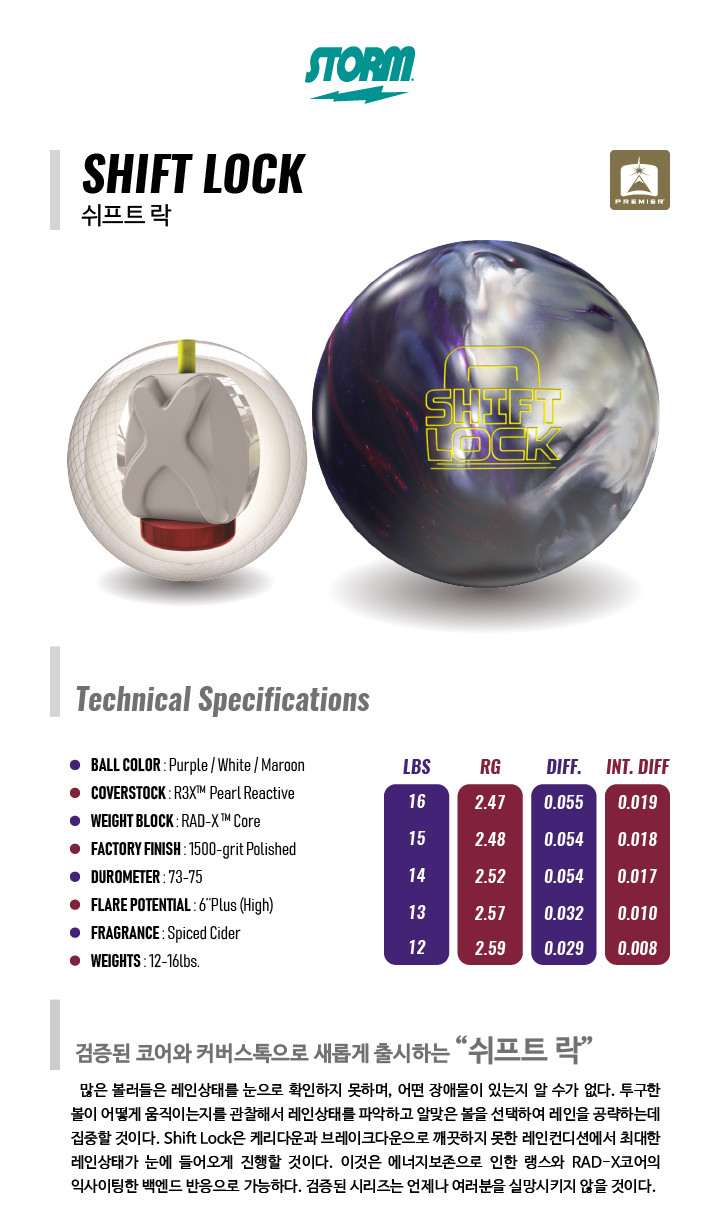Storm Shift Lock Bowling Ball - 123Bowl
