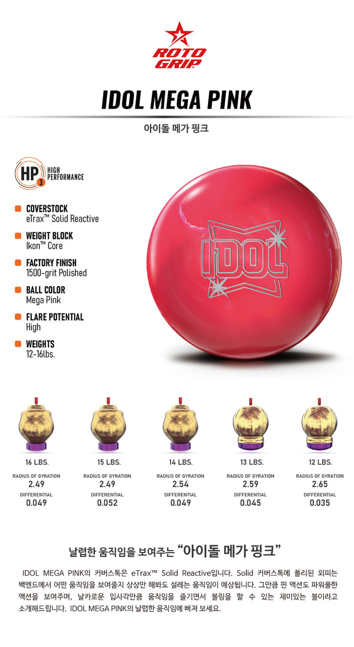 ROTOGRIP ＩＤＯＬ Roto Grip Idol Bowling Ball - 123Bowl