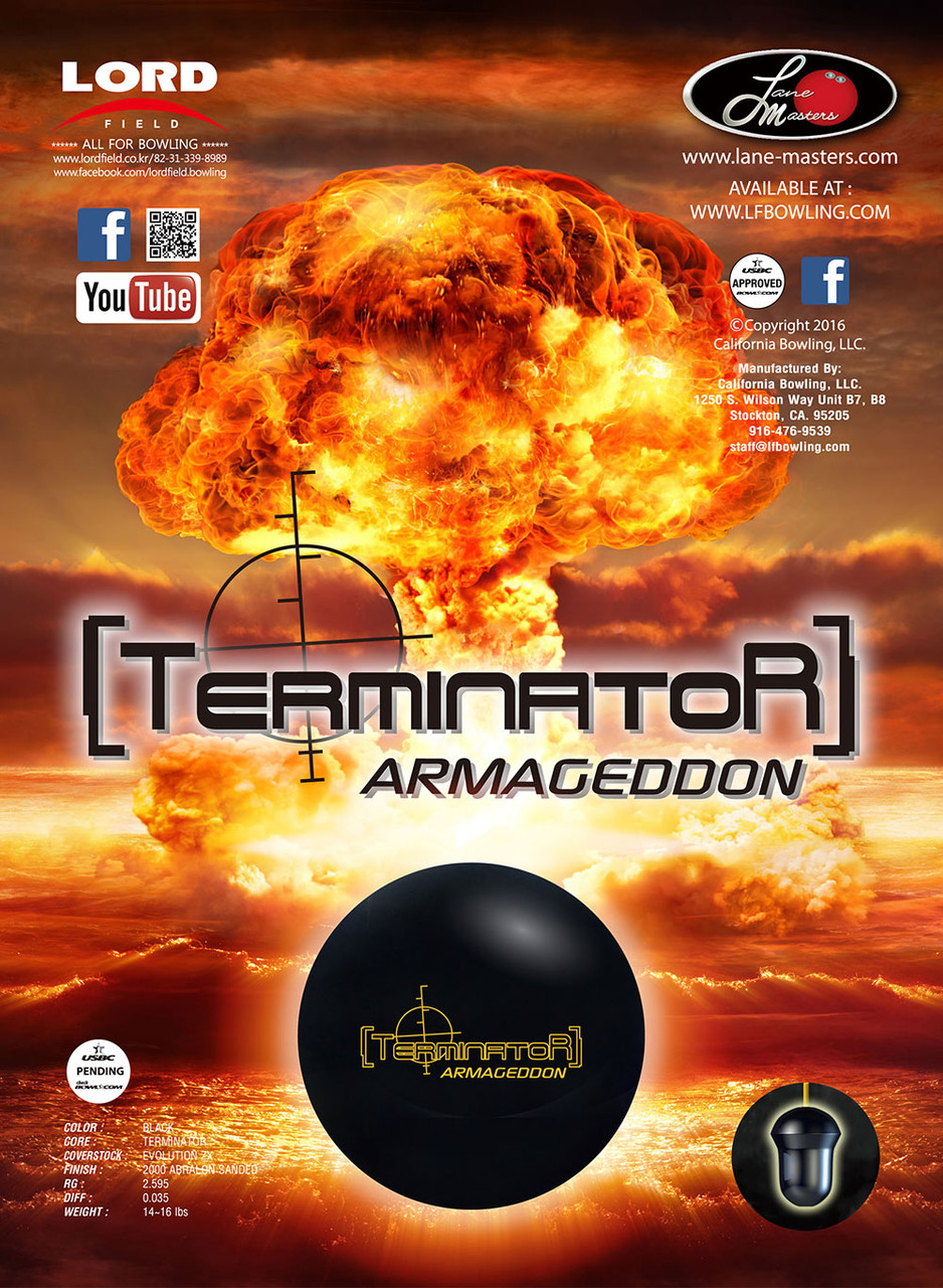専用　ボウリング Lane Masters Terminator Armageddon Bowling Ball - 123Bowl