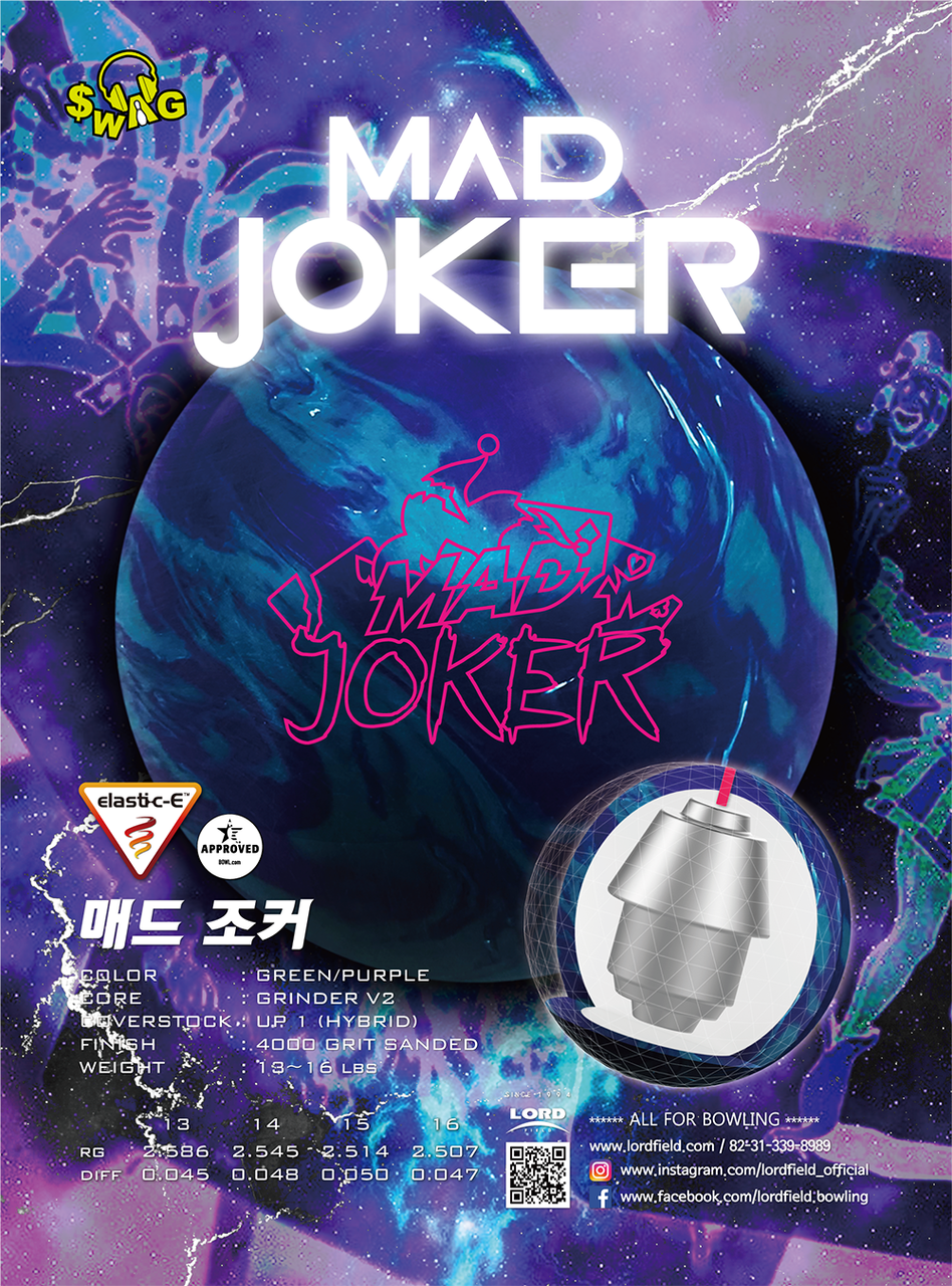 Lord Field Swag Mad Joker Bowling Ball 123Bowl
