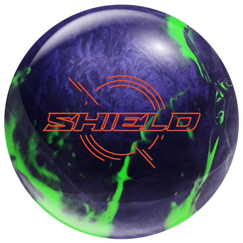 Lord Field Swag Shield Purple / Lime Hybrid Bowling Ball