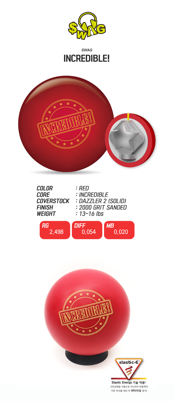 Lord Field Swag Red Incredible Bowling Ball 123Bowl