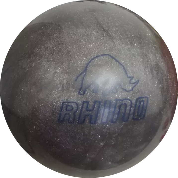 Brunswick Rhino Silver Plastic Bowling Ball - 123Bowl
