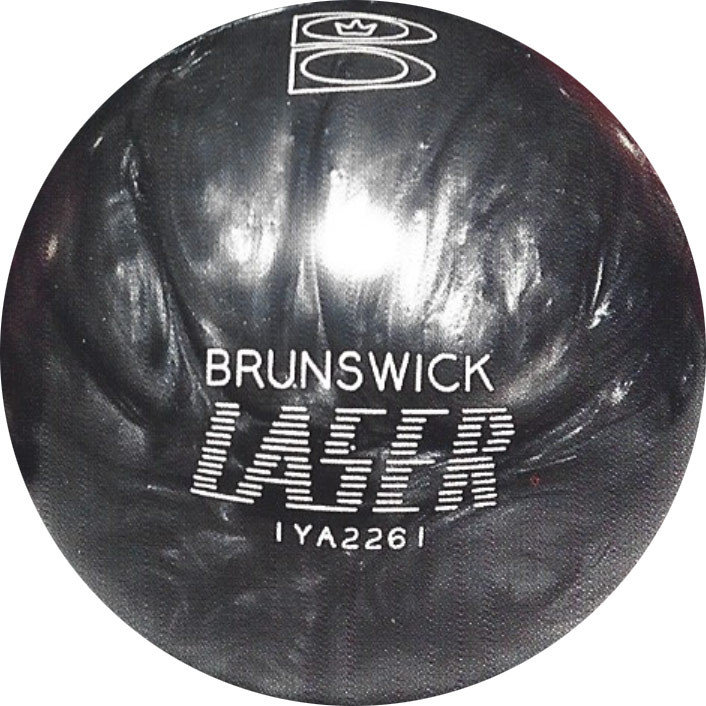 Brunswick Charcoal Grey Laser Bowling Ball 123Bowl