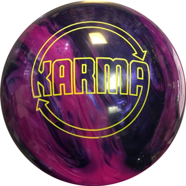 Brunswick Karma Purple / Pink Pearl Bowling Ball - 123Bowl