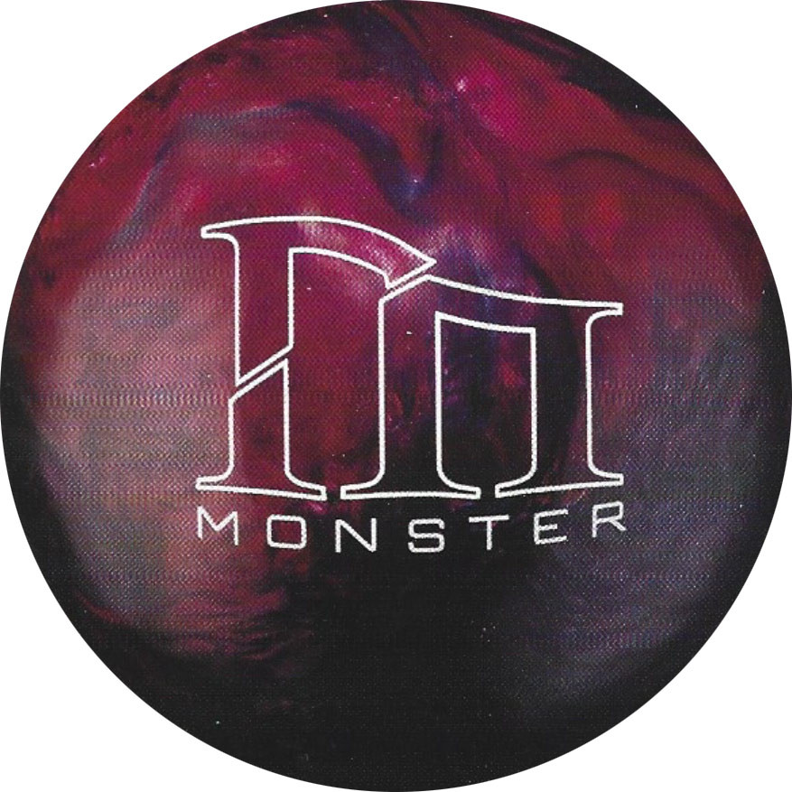 Brunswick Monster Black/Red Bowling Ball - 123Bowl
