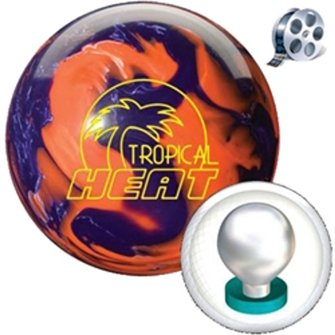 Storm Bowling Products Tropical Surge PRE-DRILLED Bowling Ball - Purple (11lbs) Storm Tropical Yellow Silver Bowling Ball + FREE SHIPPING
