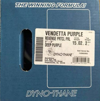 Dyno-Thane Vendetta Purple Pearl Bowling Ball - 123Bowl