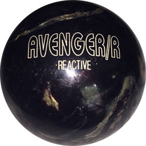 Ebonite Avenger/R Black/Silver Bowling Ball 123Bowl
