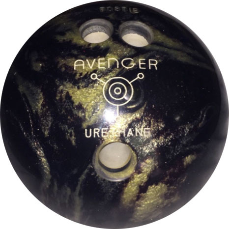 Ebonite Avenger/R Black/Silver Bowling Ball 123Bowl