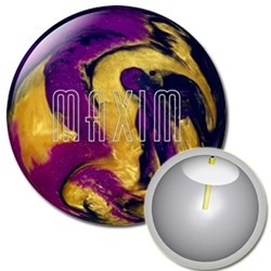 Ebonite Maxim Black/Purple/Gold Bowling Ball - 123Bowl