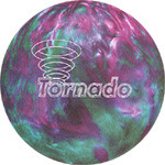 Ebonite Tornado Raspberry/Green Bowling Ball - 123Bowl