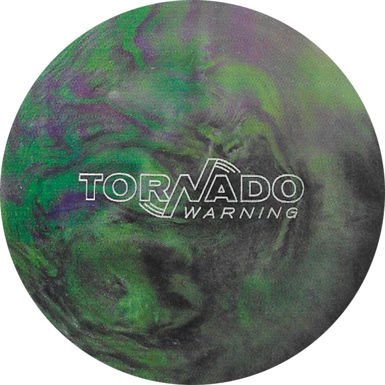 Molly Stone1950~ 「Tornado bowl 1994年製」 Ebonite Tornado Warning Purple/Green Bowling Ball - 123Bowl